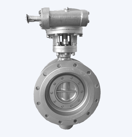 Butterfly Valve Triple Eccentric Flanged Type Gear Operated