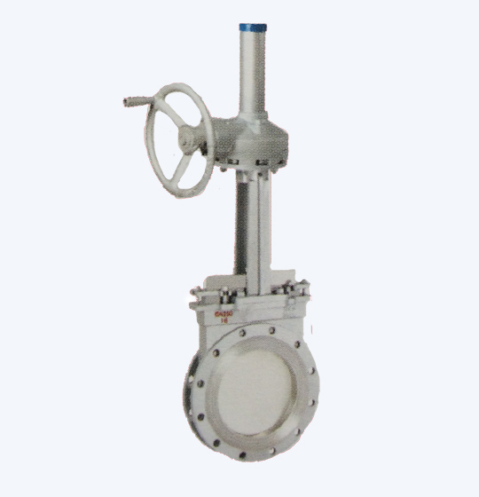 Knife Gate Valve Flanged Type Gear Operated