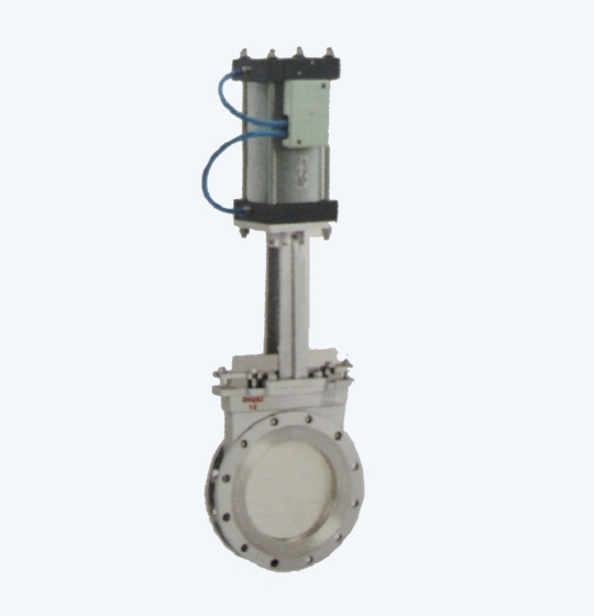 Knife Gate Valve Flanged Type Pneumatic Operated
