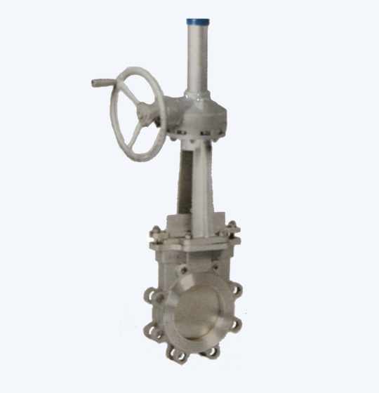 Knife Gate Valve Semi-Lug Type Gear Operated